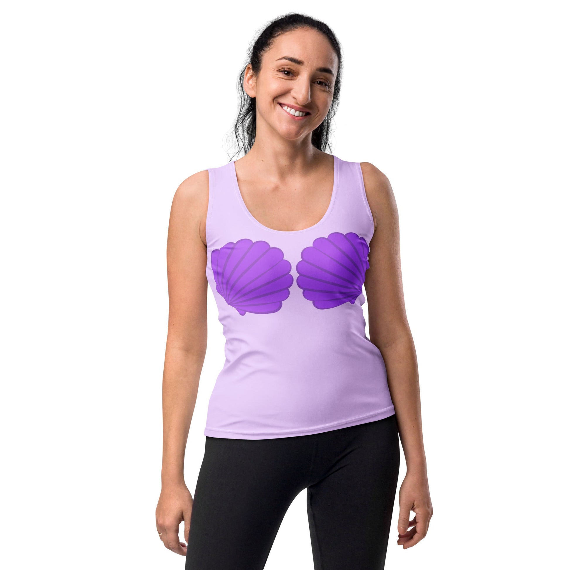 Purple Mermaid Tank Top ariel topAthleisureWrong Lever Clothing
