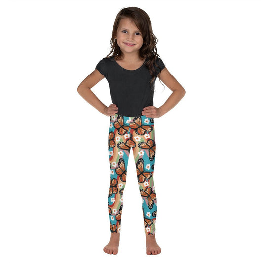Rainbow Butterfly Kid's Leggings happiness is addictive#tag4##tag5##tag6#