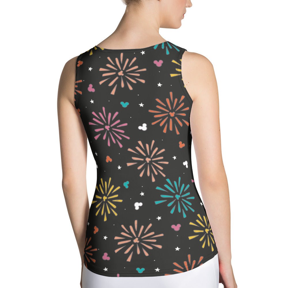 Rainbow Firework Mouse Tank Top athleisureathletic clothingWrong Lever Clothing