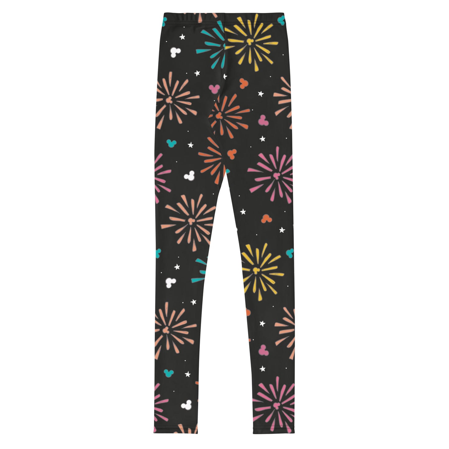 Rainbow Fireworks Mouse Youth Leggings athletic clothingdisney girlWrong Lever Clothing