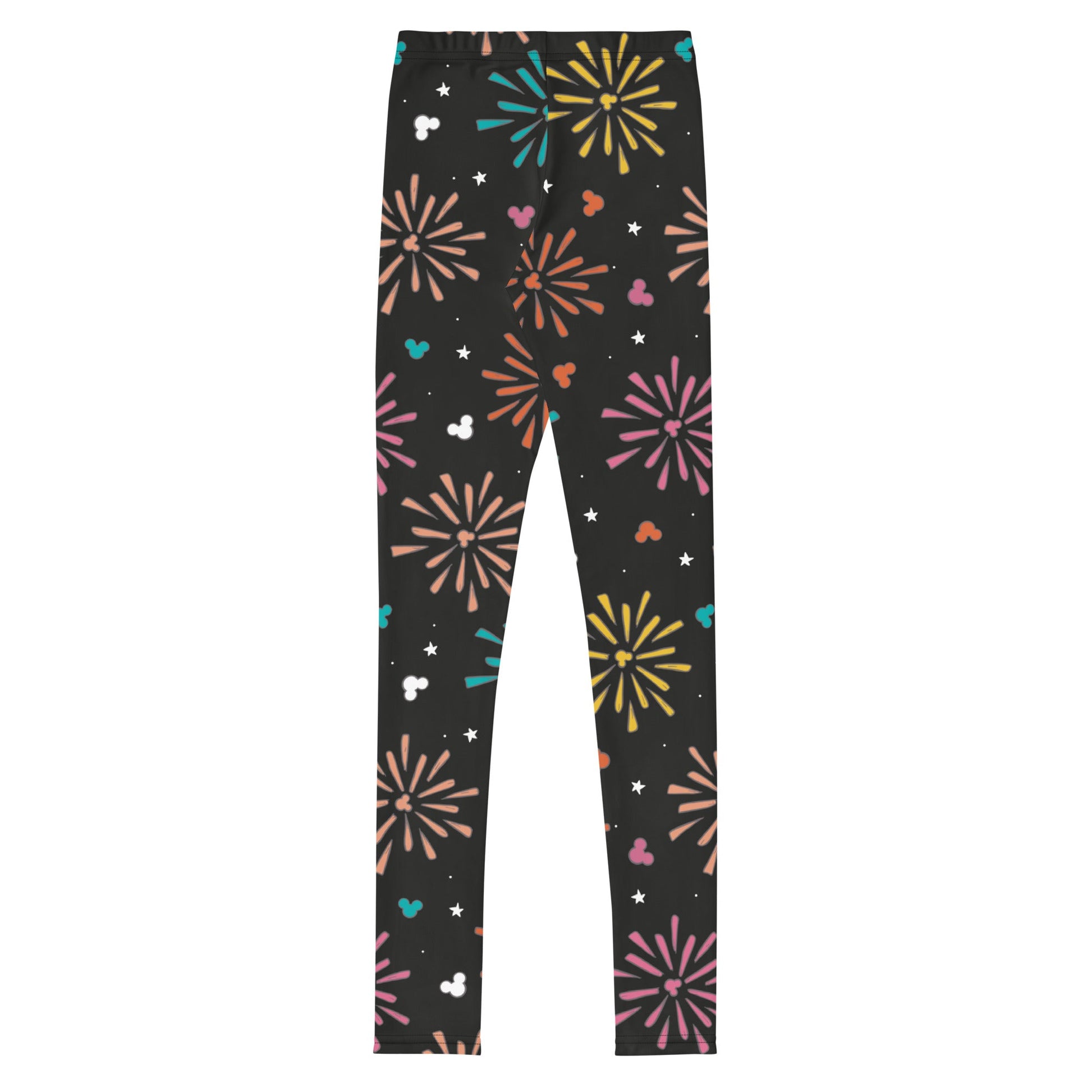 Rainbow Fireworks Mouse Youth Leggings athletic clothingdisney girlWrong Lever Clothing