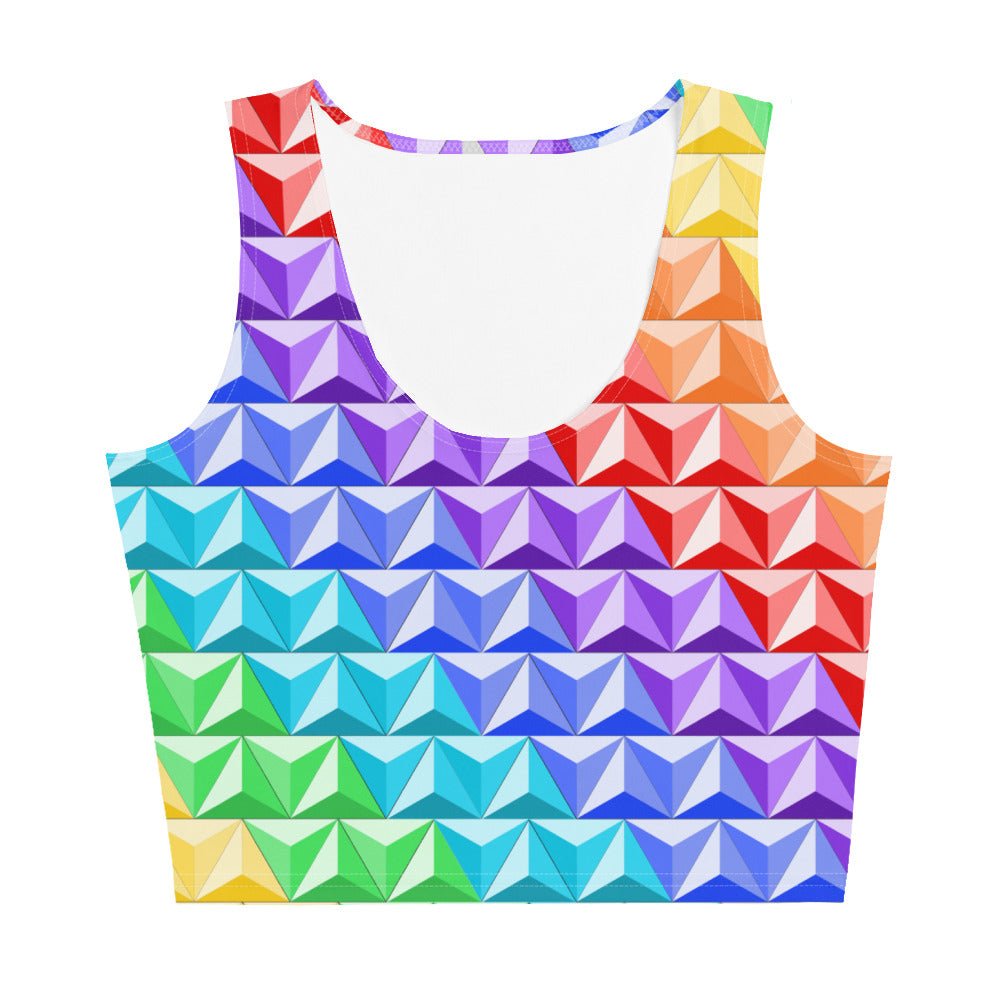 Rainbow World of Tomorrow Crop Top active wearcalifornia adventureclothing#tag4##tag5##tag6#