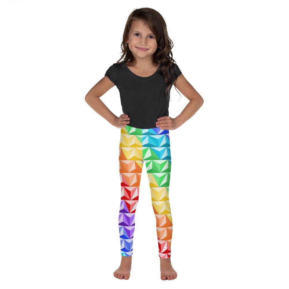 Rainbow World of Tomorrow Kid's Leggings disney boundingdisney halloweendisney pride#tag4##tag5##tag6#