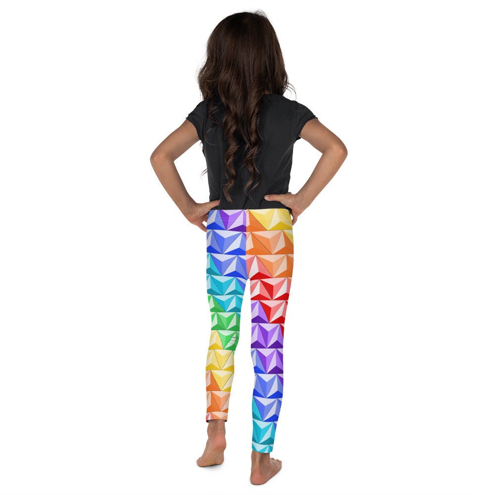 Rainbow World of Tomorrow Kid's Leggings disney boundingdisney halloweendisney pride#tag4##tag5##tag6#