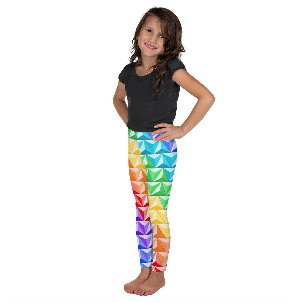 Rainbow World of Tomorrow Kid's Leggings disney boundingdisney halloweendisney pride#tag4##tag5##tag6#