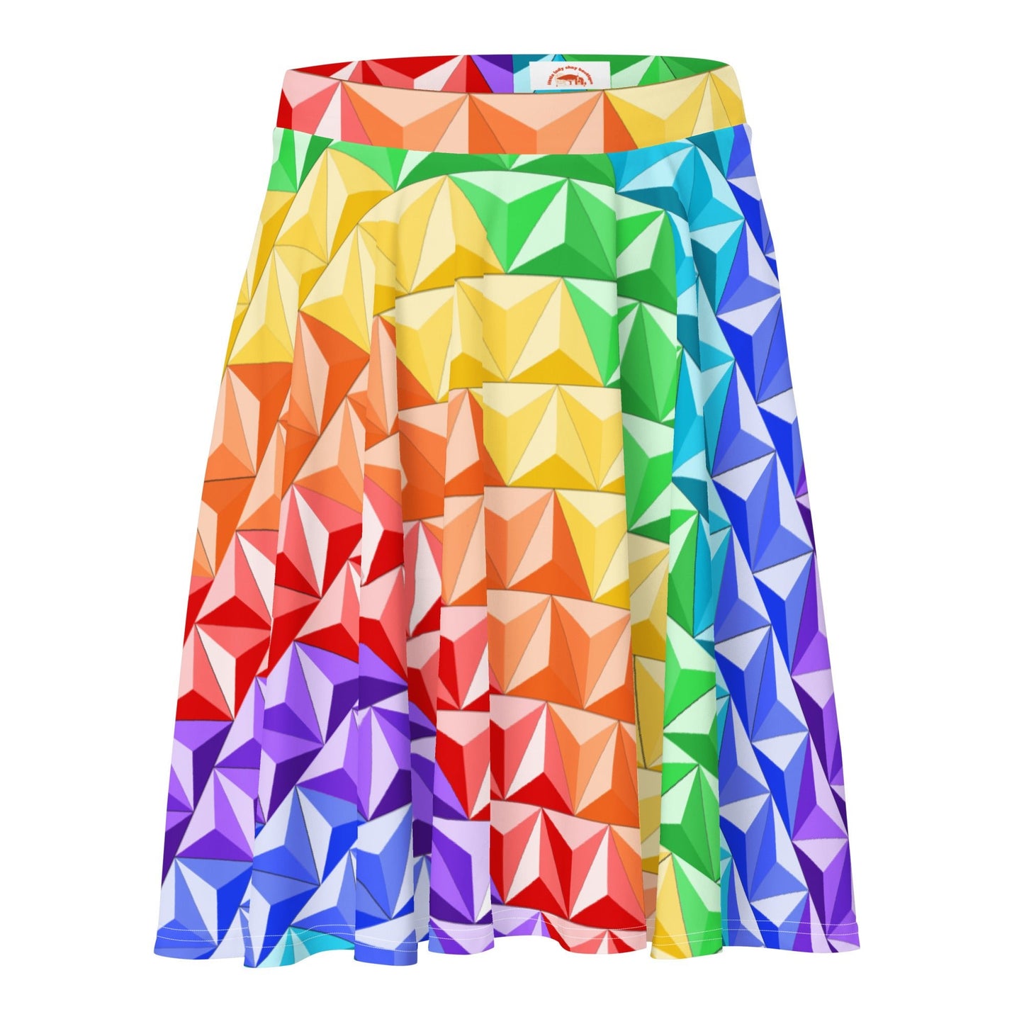 Rainbow World of Tomorrow Skater Skirt active wearcalifornia adventureclothing#tag4##tag5##tag6#
