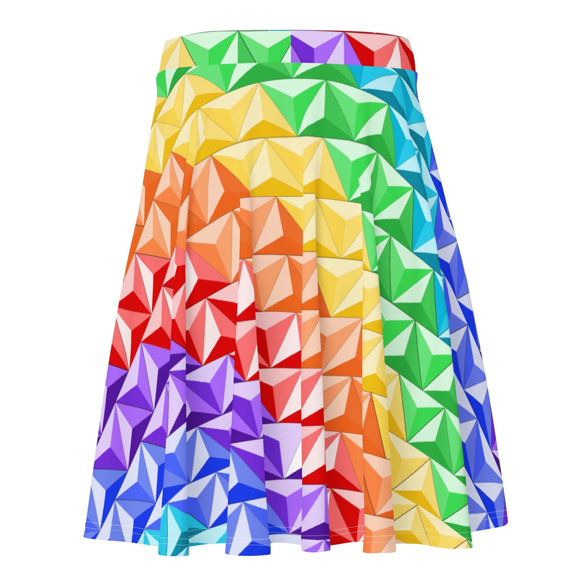Rainbow World of Tomorrow Skater Skirt active wearcalifornia adventureclothing#tag4##tag5##tag6#