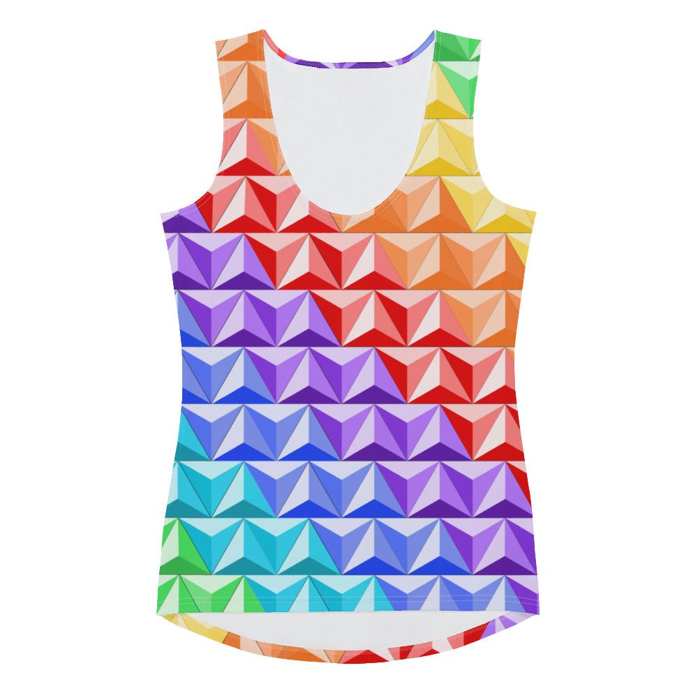 Rainbow World of Tomorrow Tank Top active wearcalifornia adventureclothing#tag4##tag5##tag6#