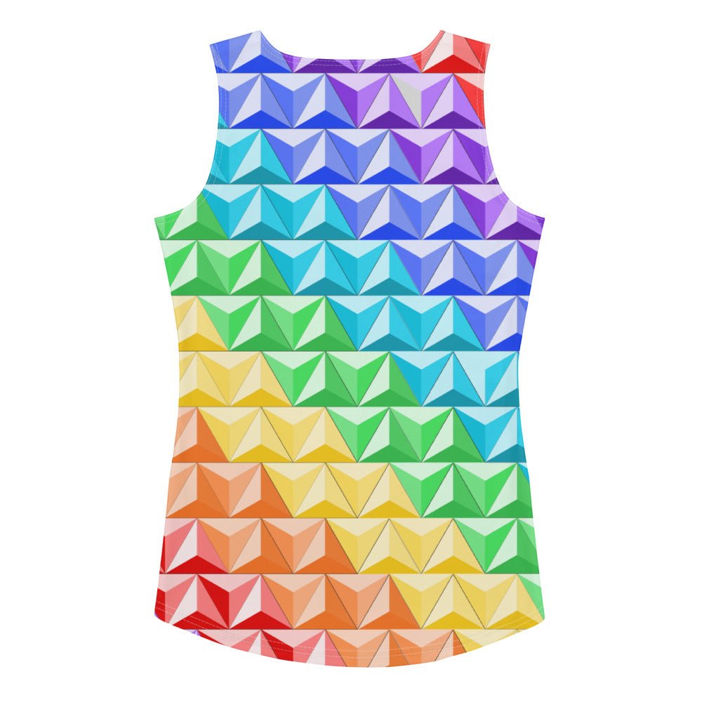 Rainbow World of Tomorrow Tank Top active wearcalifornia adventureclothing#tag4##tag5##tag6#