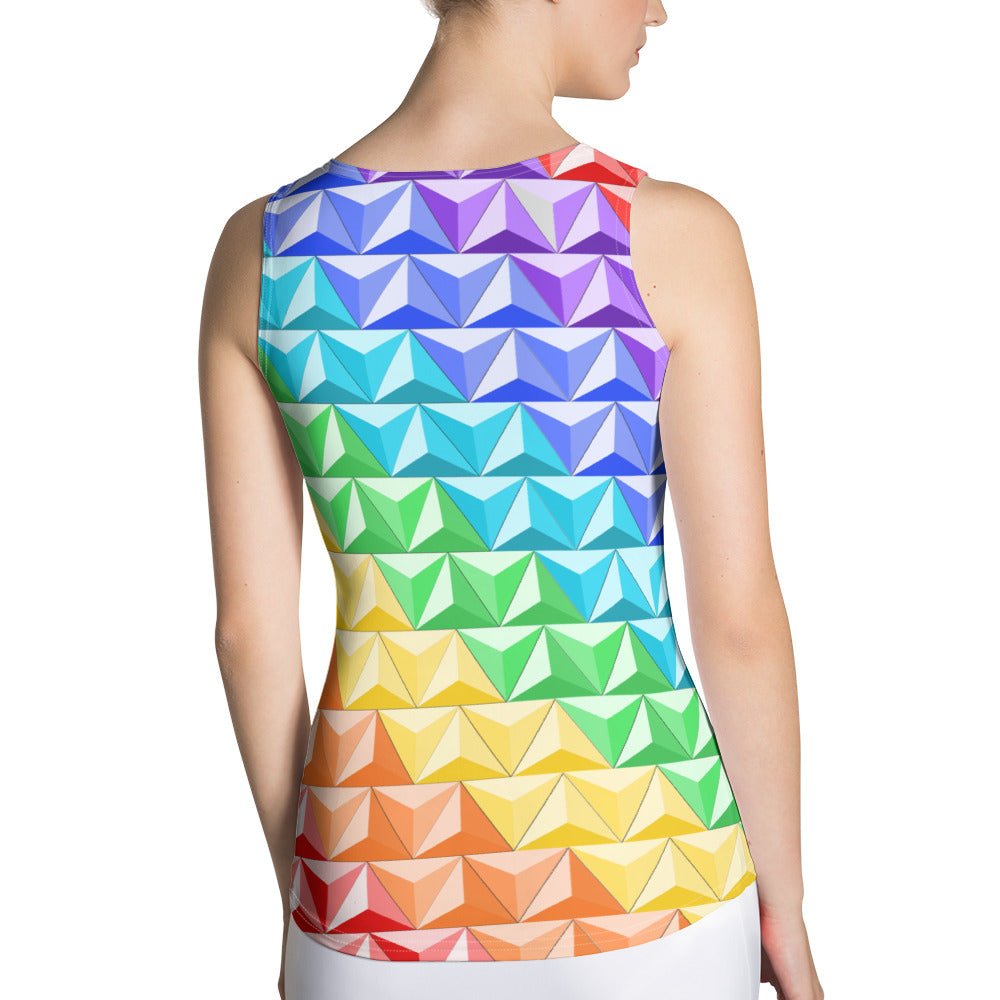 Rainbow World of Tomorrow Tank Top active wearcalifornia adventureclothing#tag4##tag5##tag6#