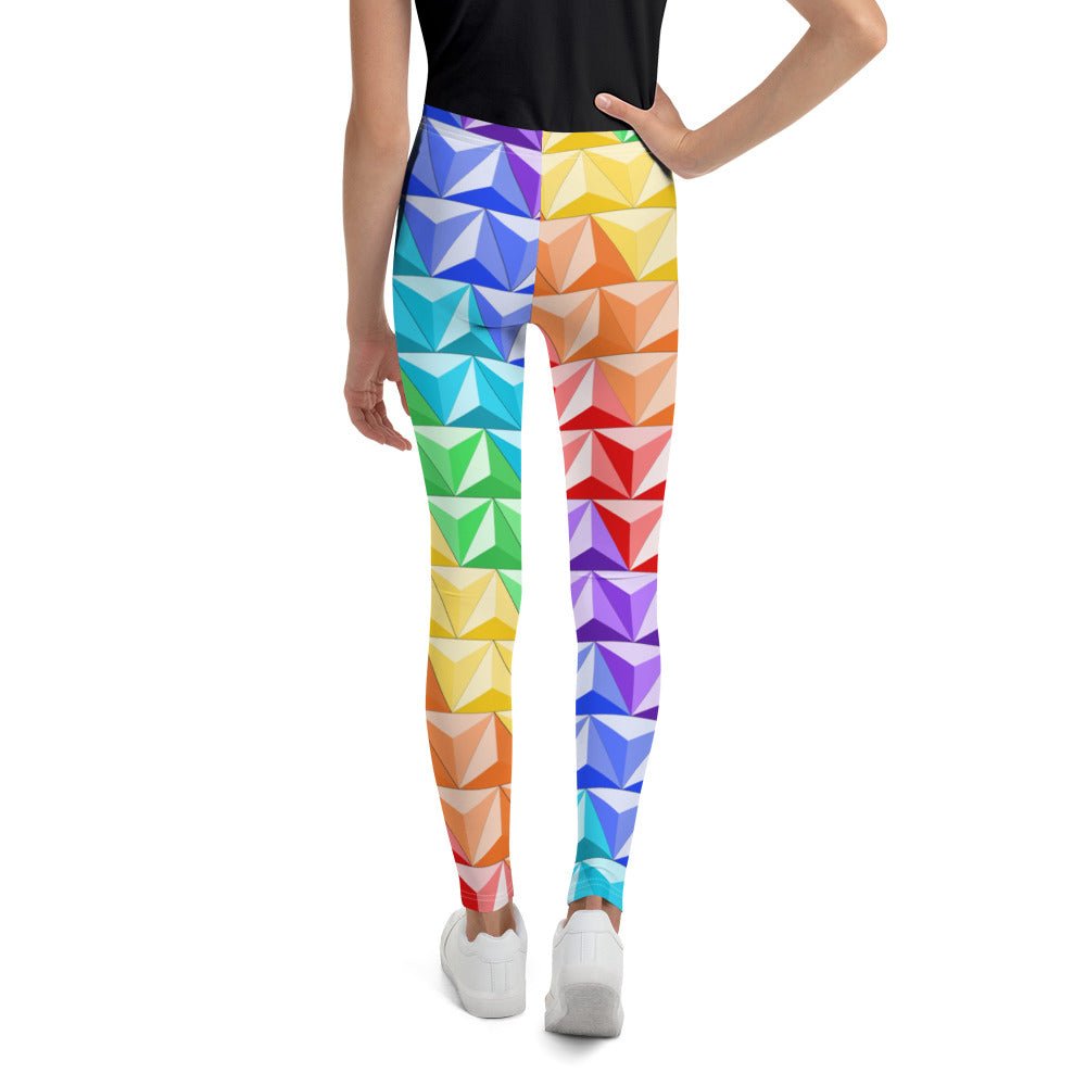 Rainbow World of Tomorrow Youth Leggings disney boundingdisney halloweendisney pride#tag4##tag5##tag6#