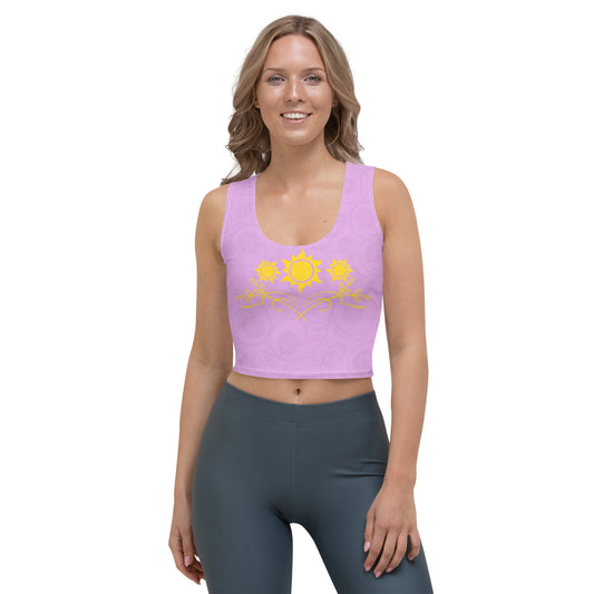 Rapunzel Inspired Crop Top athleisurecosplayWrong Lever Clothing