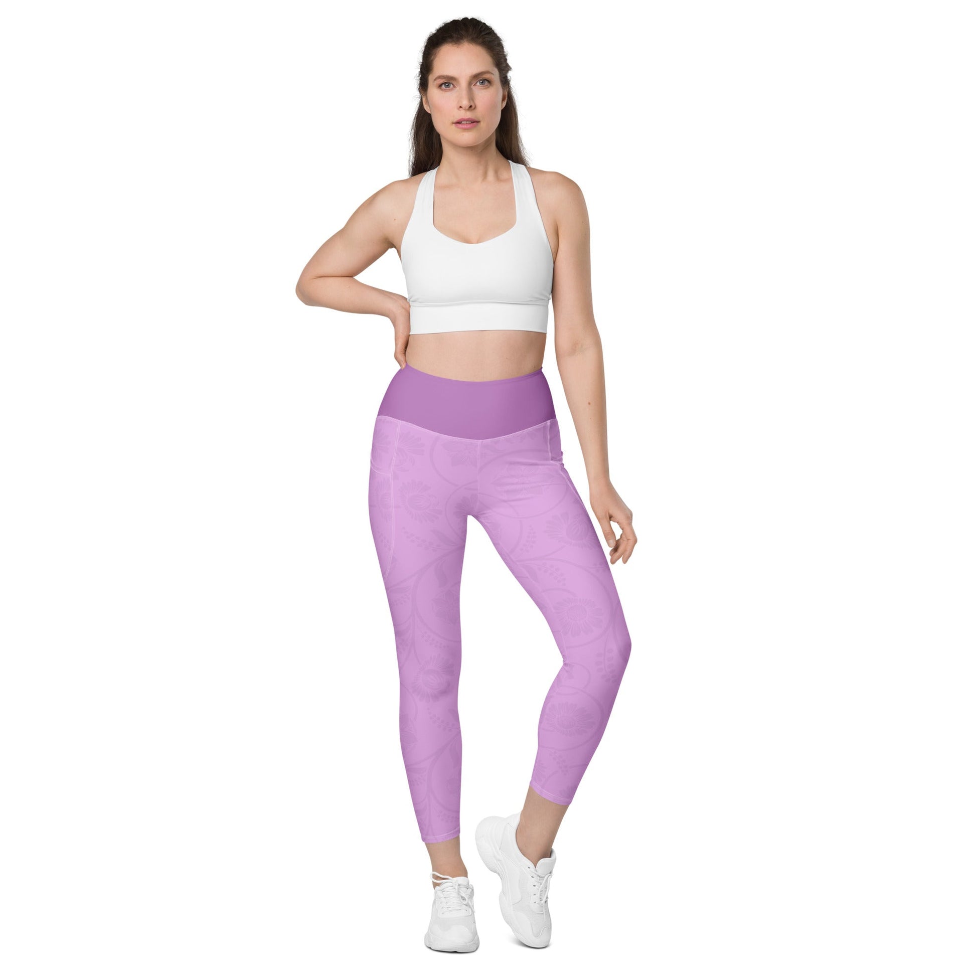 Rapunzel Inspired Leggings with pockets athleisurecosplayWrong Lever Clothing