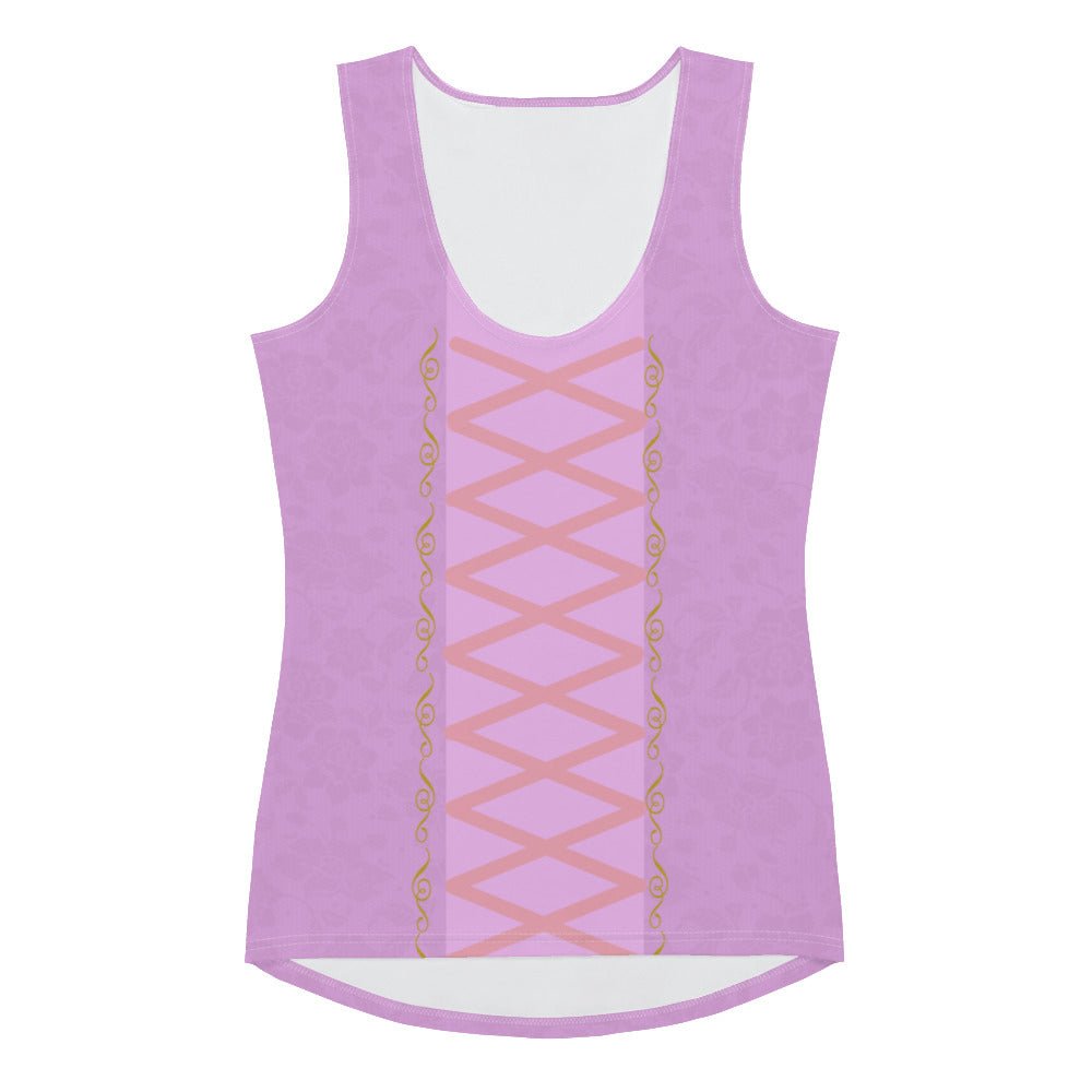 Rapunzel Inspired Tank Top disney princessdisney styleAdult T-ShirtLittle Lady Shay Boutique