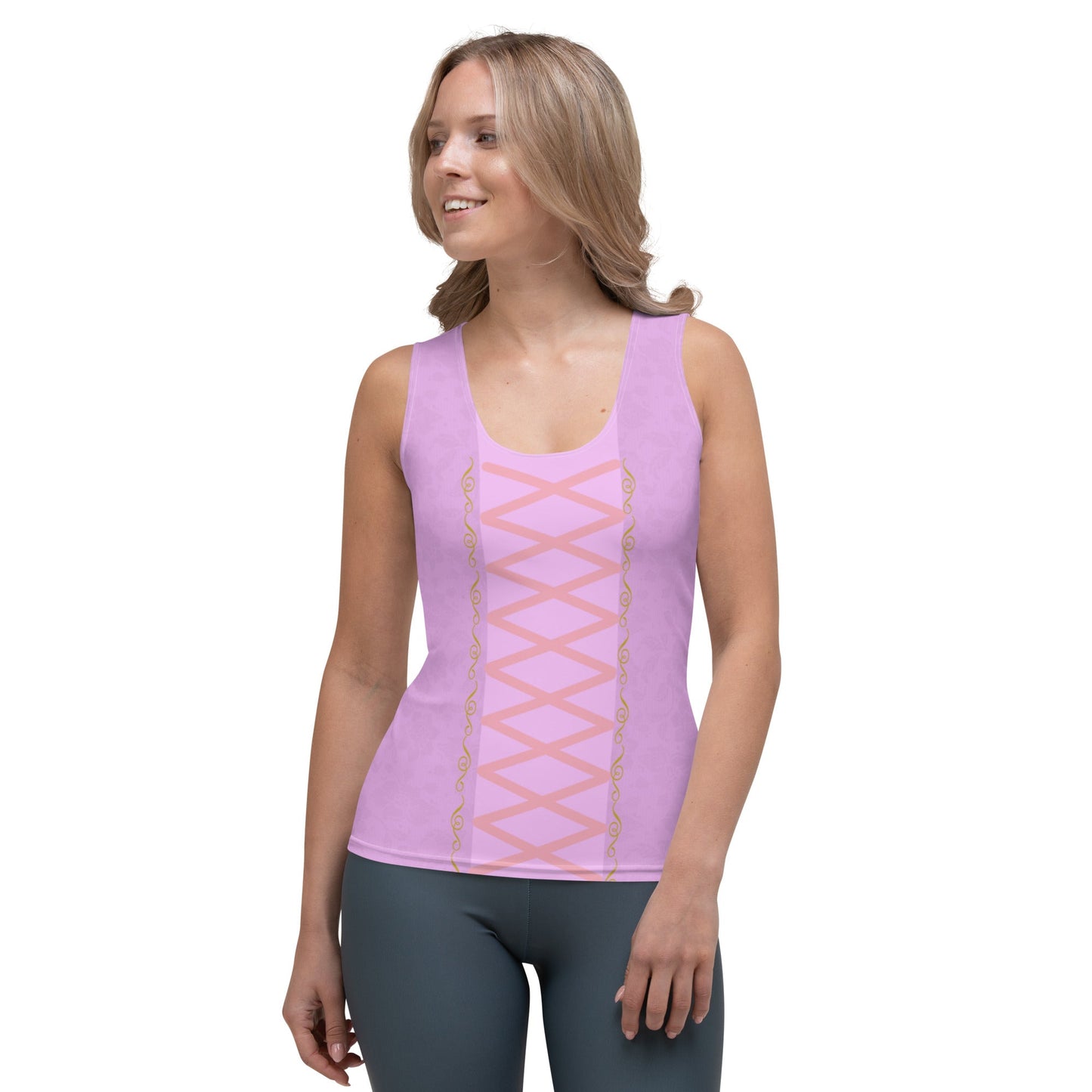 Rapunzel Inspired Tank Top disney princessdisney styleAdult T-ShirtLittle Lady Shay Boutique