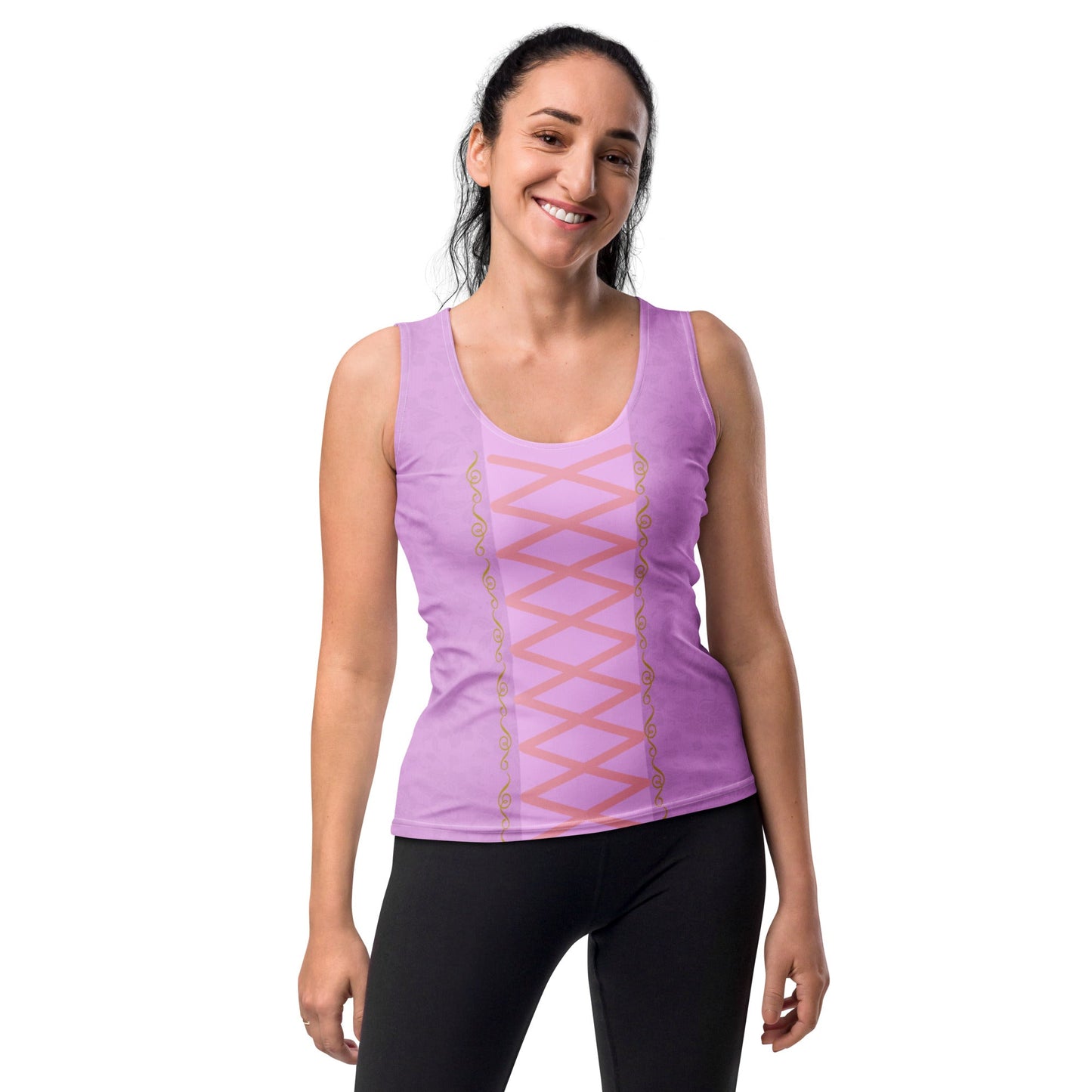 Rapunzel Inspired Tank Top disney princessdisney styleAdult T-ShirtLittle Lady Shay Boutique