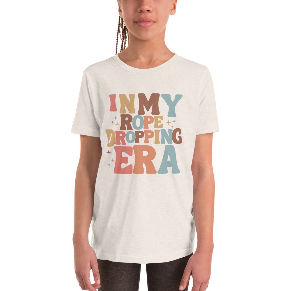 Rope Dropping Era Youth Short Sleeve T-Shirt disney boundingdisney cosplayKids T-ShirtWrong Lever Clothing