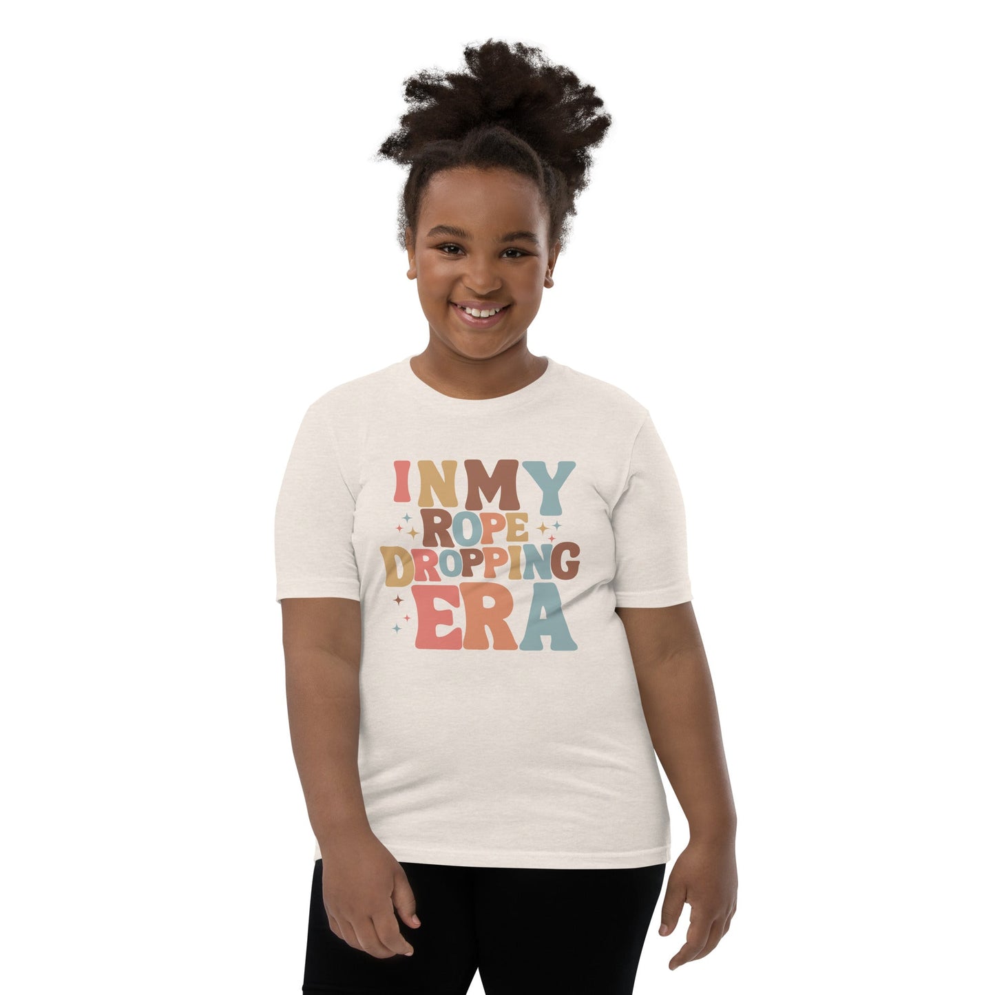 Rope Dropping Era Youth Short Sleeve T-Shirt disney boundingdisney cosplayKids T-ShirtWrong Lever Clothing