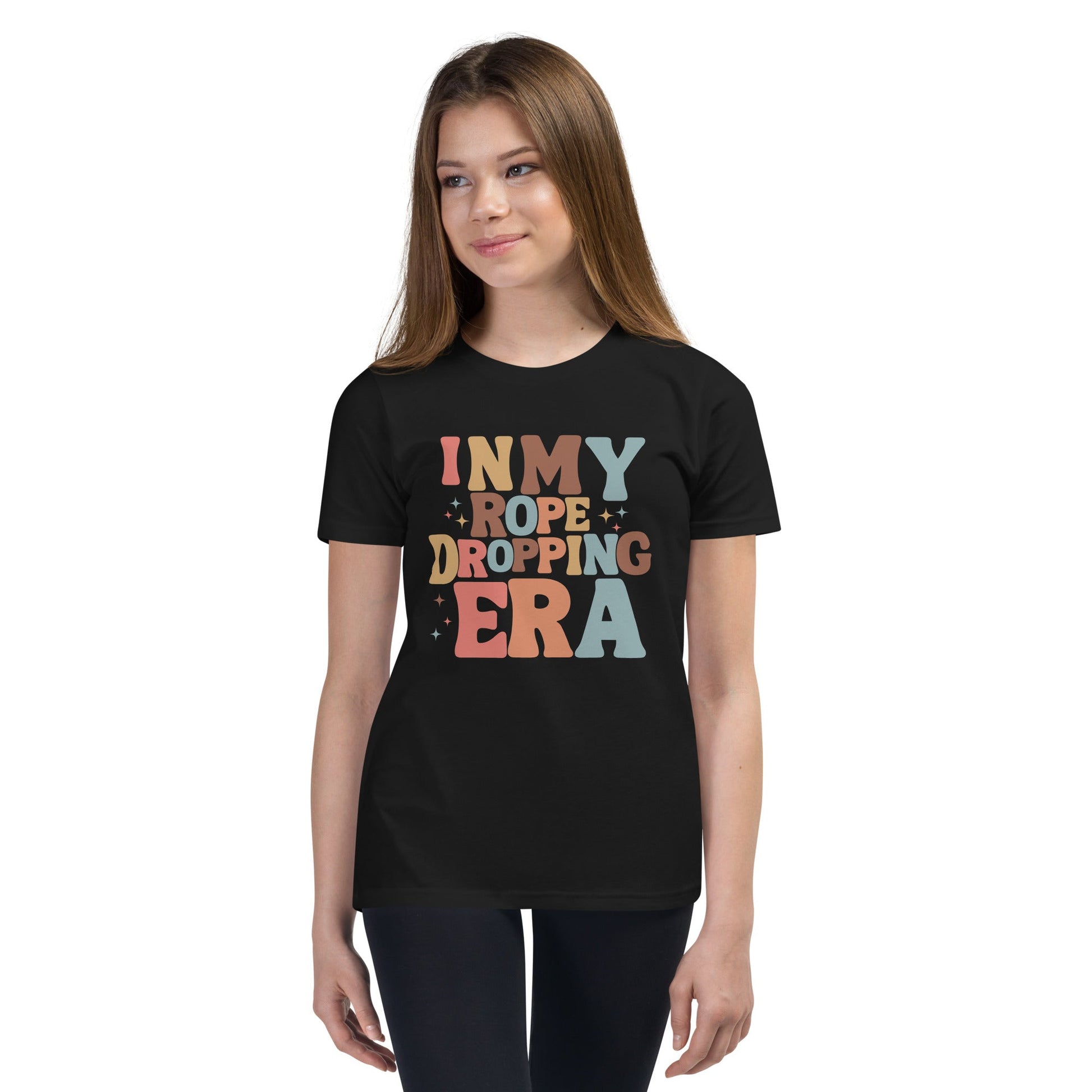 Rope Dropping Era Youth Short Sleeve T-Shirt disney boundingdisney cosplayKids T-ShirtWrong Lever Clothing