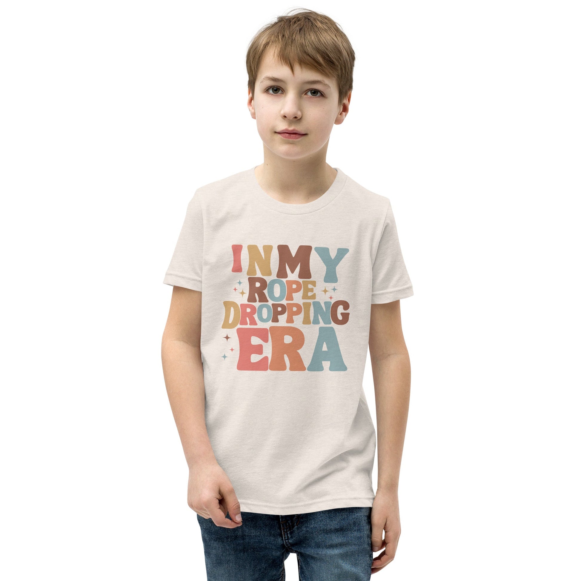 Rope Dropping Era Youth Short Sleeve T-Shirt disney boundingdisney cosplayKids T-ShirtWrong Lever Clothing