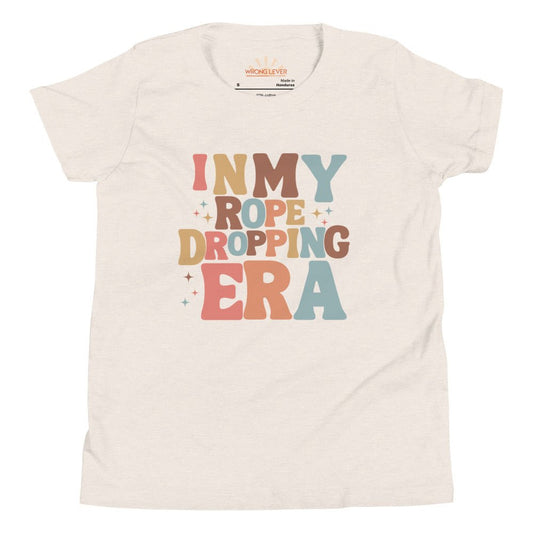 Rope Dropping Era Youth Short Sleeve T-Shirt disney boundingdisney cosplayKids T-ShirtWrong Lever Clothing