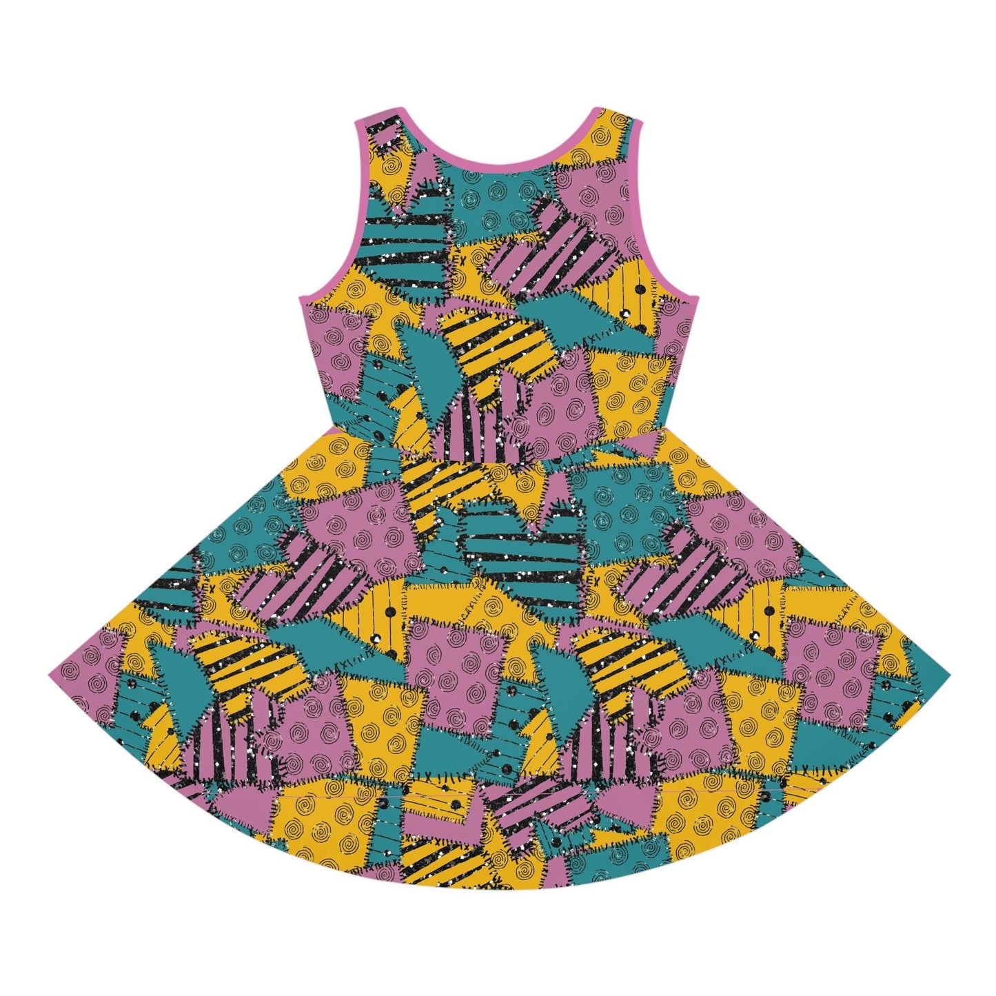 Sally Girls' Sleeveless Sundress (AOP) 100 years of wonderAll Over PrintAOP#tag4##tag5##tag6#
