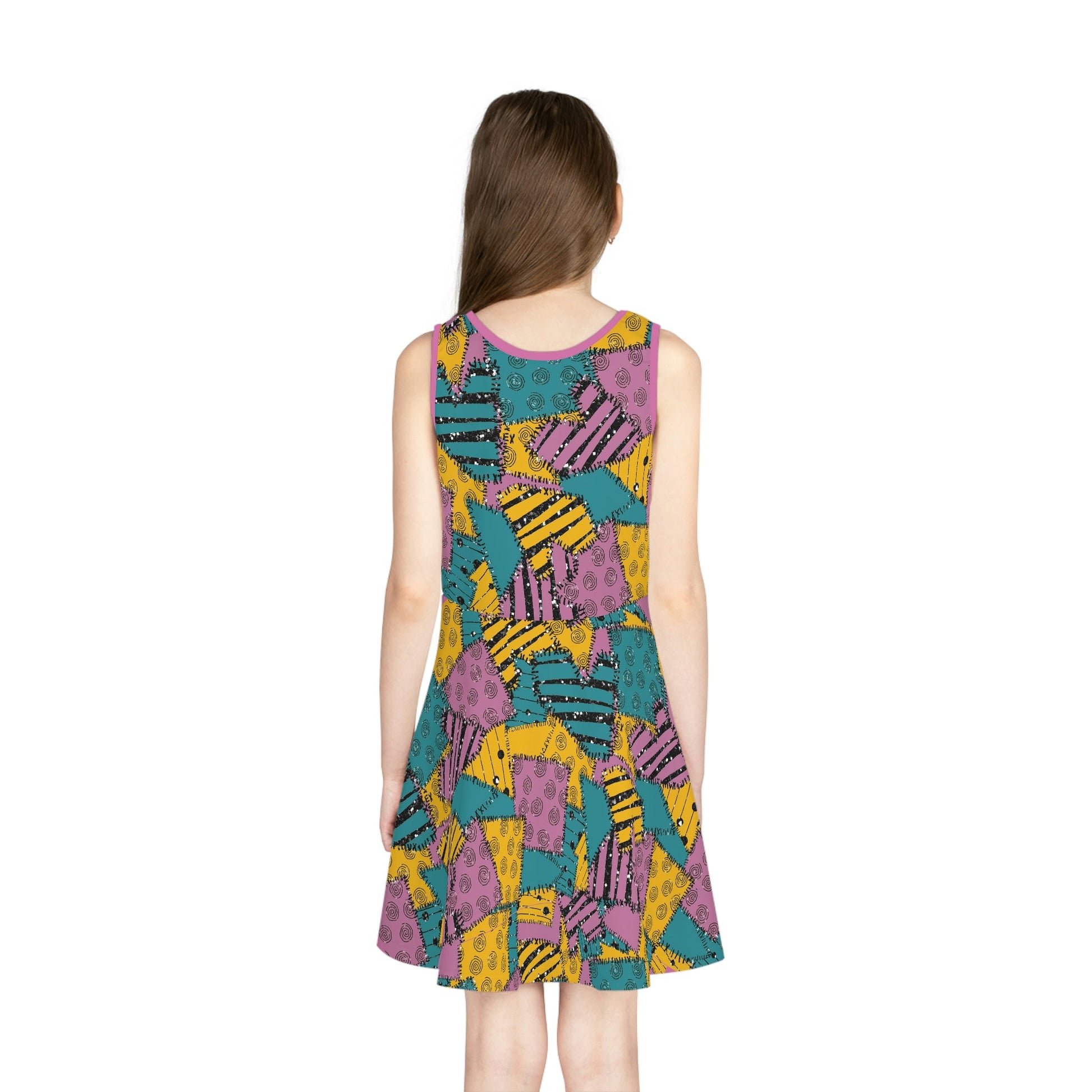 Sally Girls' Sleeveless Sundress (AOP) 100 years of wonderAll Over PrintAOP#tag4##tag5##tag6#