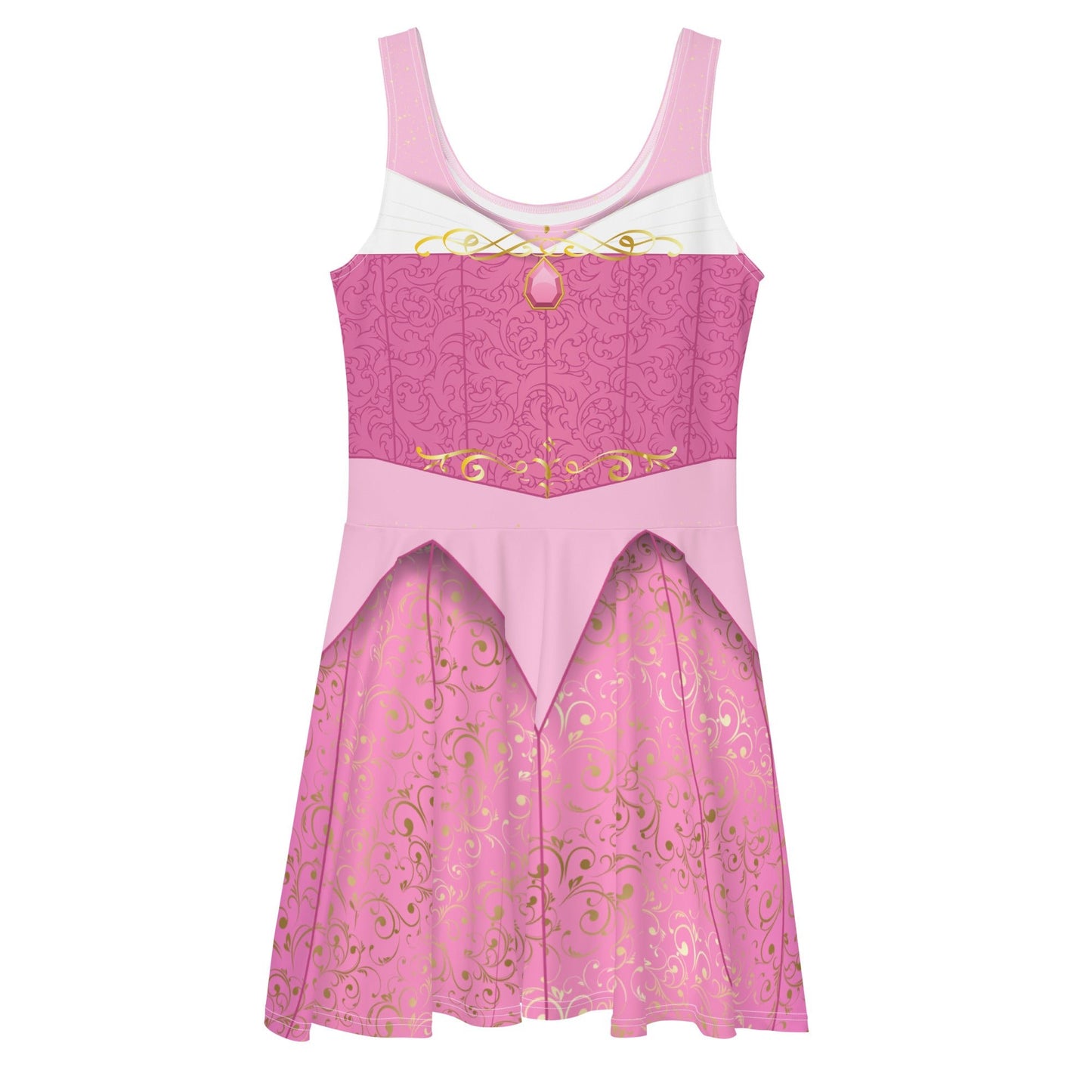 Sleeping Princess Skater Dress- Running Costume, Cosplay active wearbriar rosecostume#tag4##tag5##tag6#