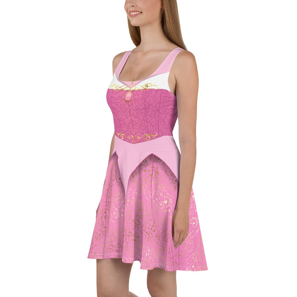 Sleeping Princess Skater Dress- Running Costume, Cosplay active wearbriar rosecostume#tag4##tag5##tag6#