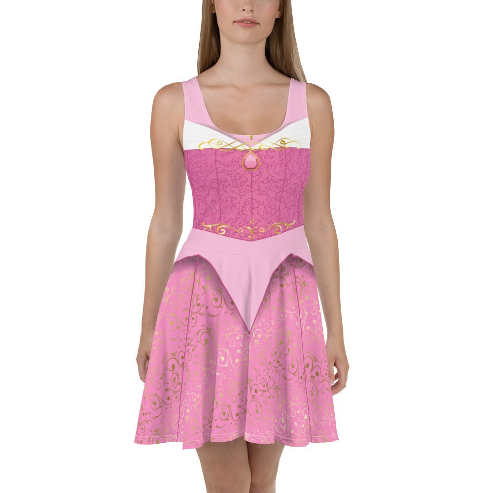 Sleeping Princess Skater Dress- Running Costume, Cosplay active wearbriar rosecostume#tag4##tag5##tag6#
