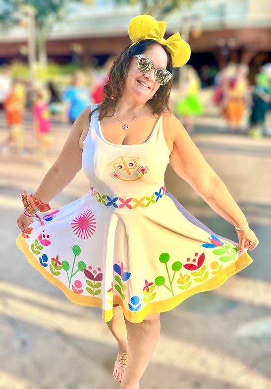 Small World Skater Dress M
