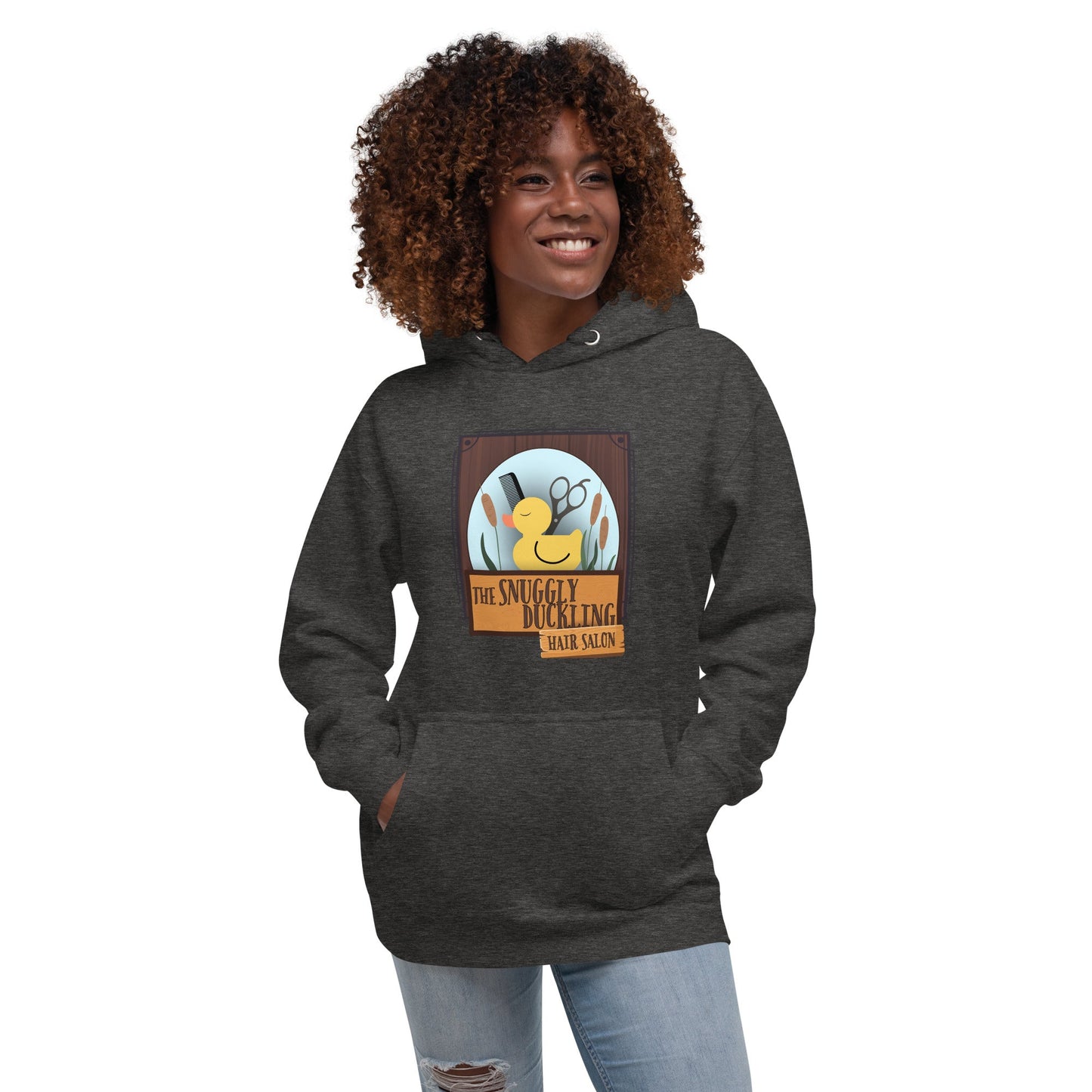 Snuggly Duckling Salon Unisex Hoodie adult hoodieadult tangledAdult T-ShirtWrong Lever Clothing