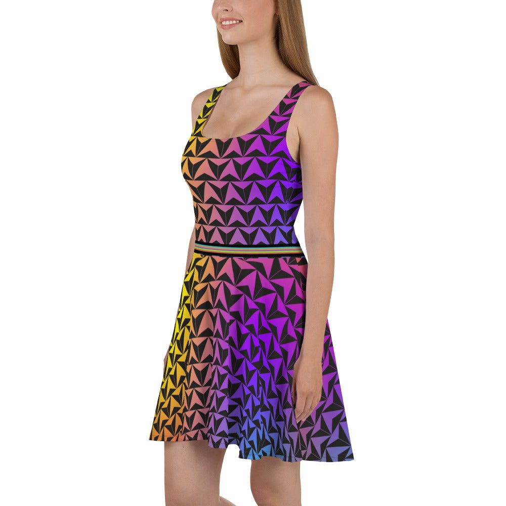 Spaceship Inspired Neon World Skater Dress- Cosplay, Bounding, Costume cosplaydisney adultdisney dress#tag4##tag5##tag6#