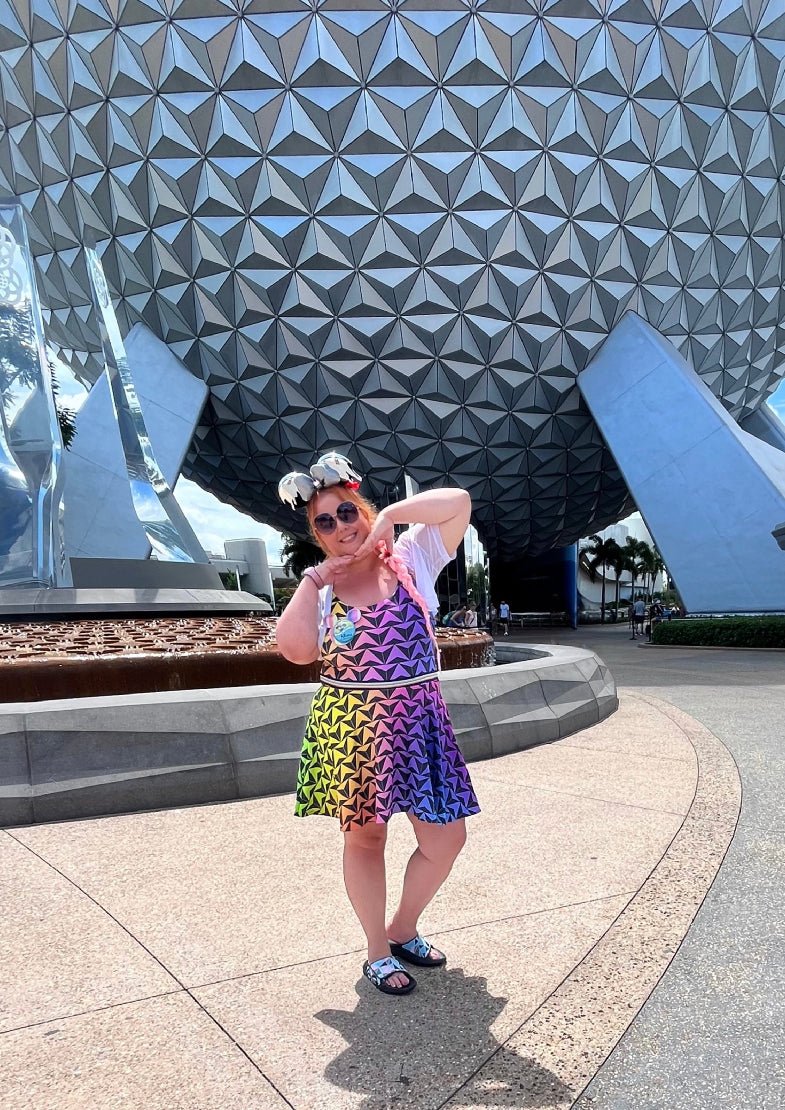 Spaceship Inspired Neon World Skater Dress- Cosplay, Bounding, Costume cosplaydisney adultdisney dress#tag4##tag5##tag6#