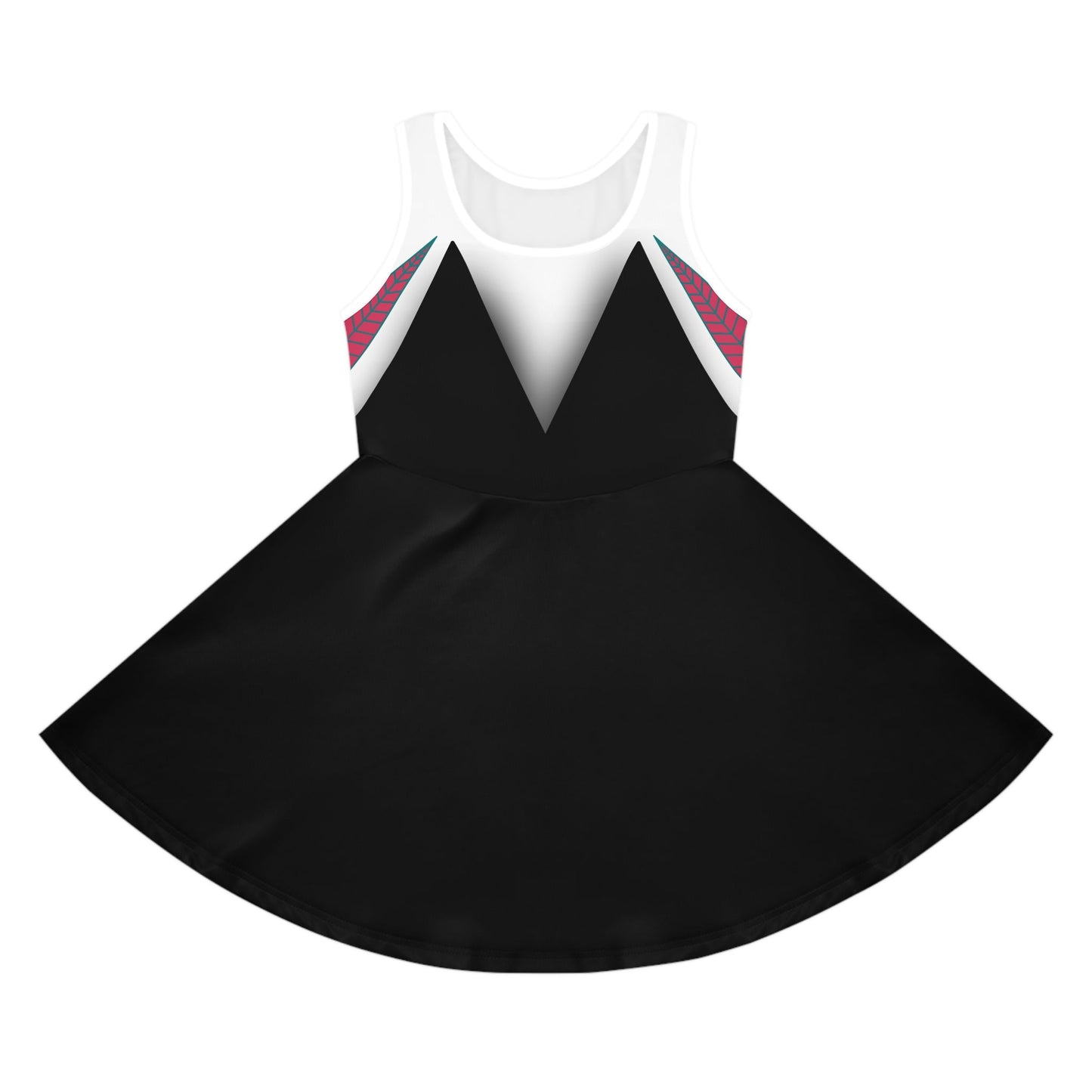 Spider Ghost Friend Girls' Sleeveless Sundress All Over PrintAOPAll Over PrintsWrong Lever Clothing