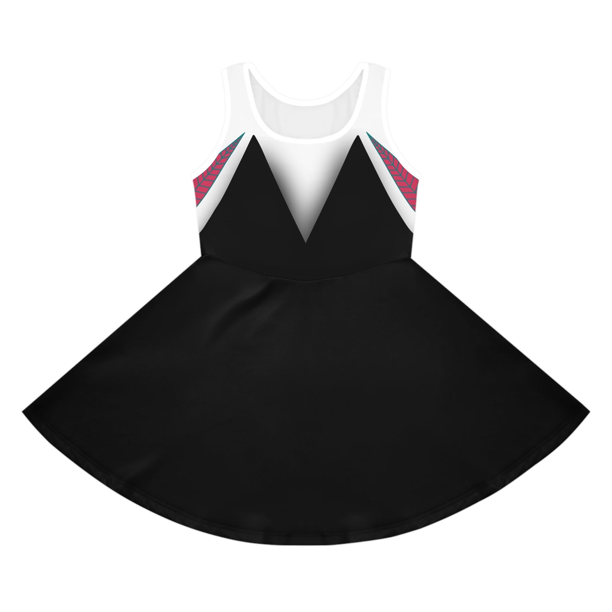 Spider Ghost Friend Girls' Sleeveless Sundress All Over PrintAOPAll Over PrintsWrong Lever Clothing
