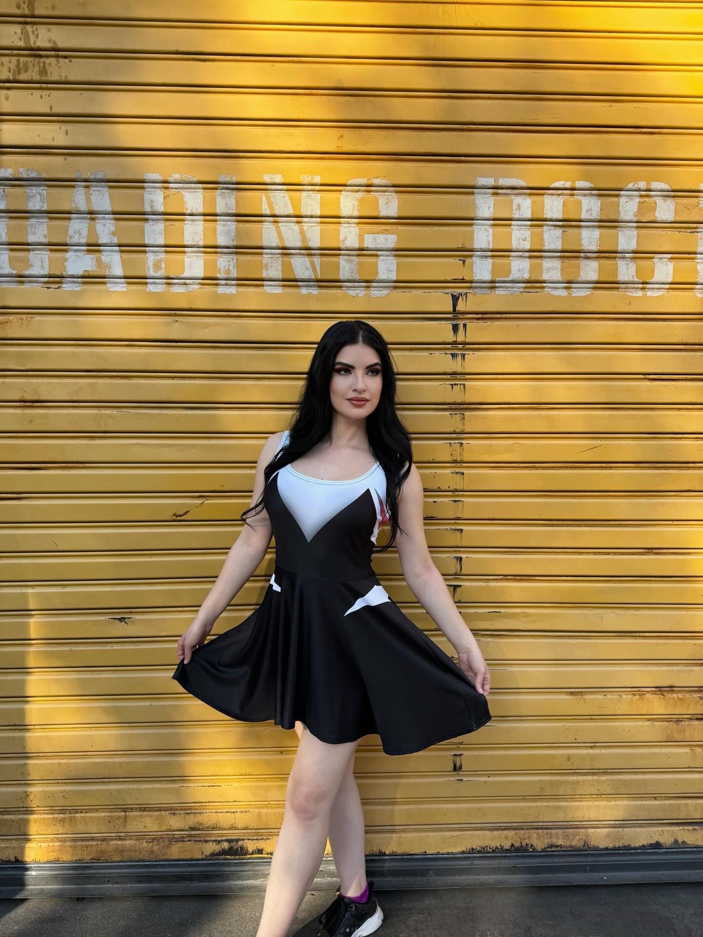 Spider Ghost Friend Skater Dress adult disneyadult ghost spiderSkater DressWrong Lever Clothing