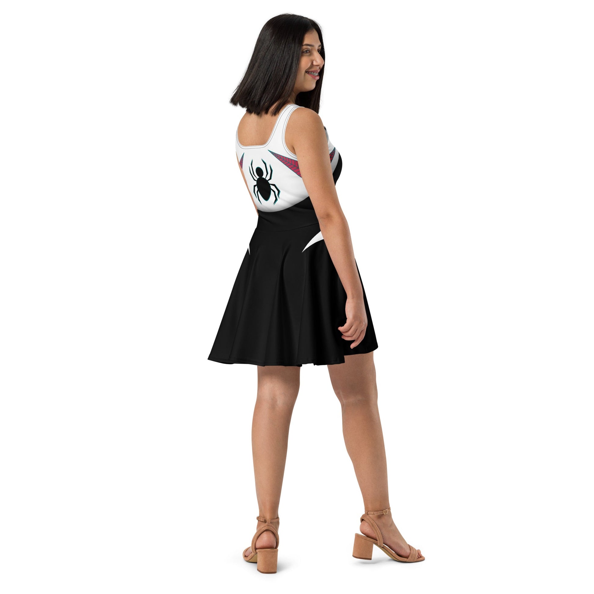 Spider Ghost Friend Skater Dress adult disneyadult ghost spiderWrong Lever Clothing