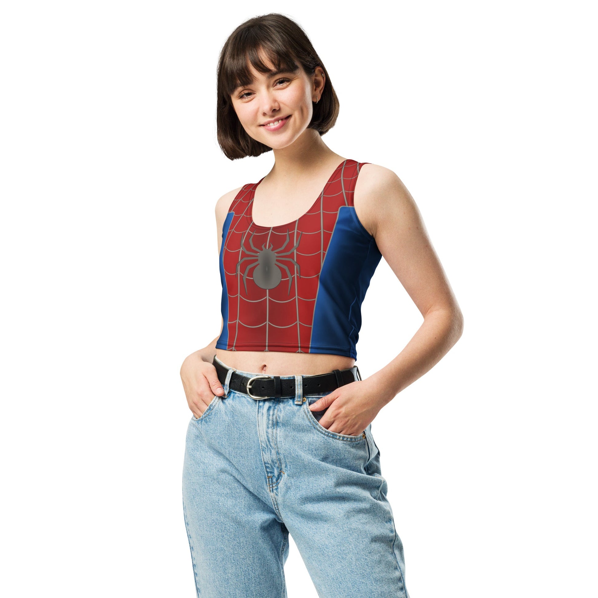Spider Hero Crop Top adult disney stylecosplayWrong Lever Clothing