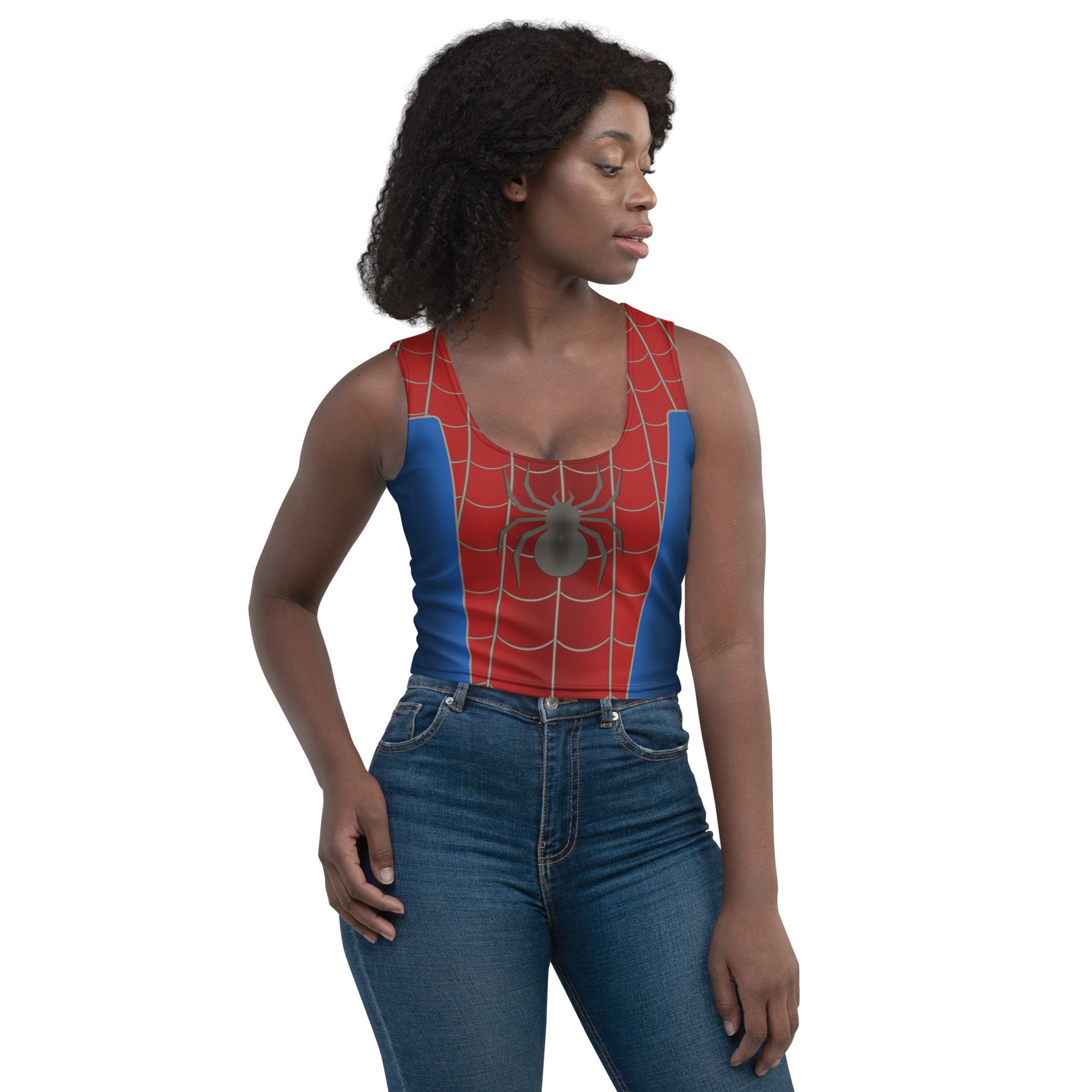 Spider Hero Crop Top adult disney stylecosplayWrong Lever Clothing