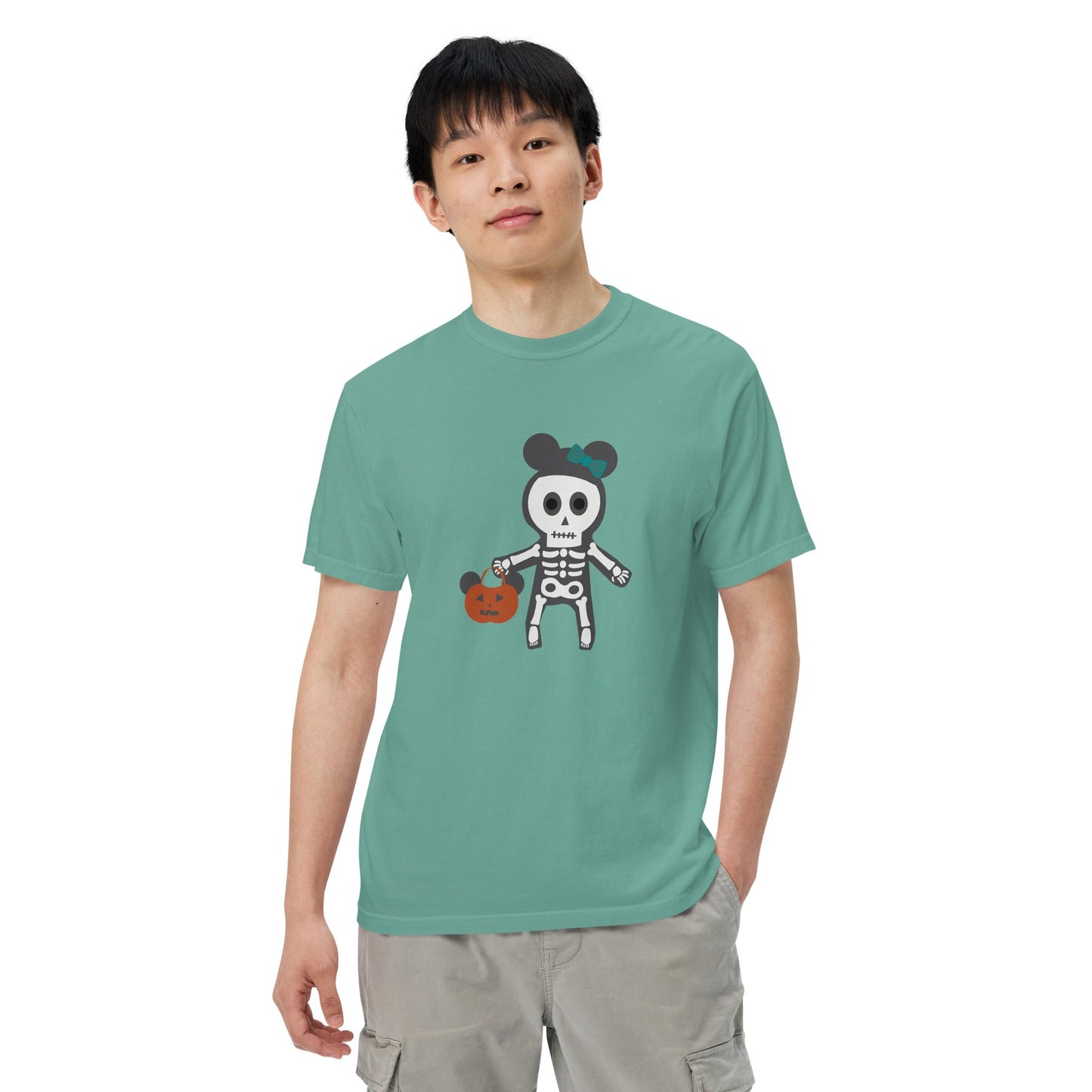 Spooky Silly Skeleton garment-dyed heavyweight t-shirt adult halloween shirtadult mickey topadult style#tag4##tag5##tag6#