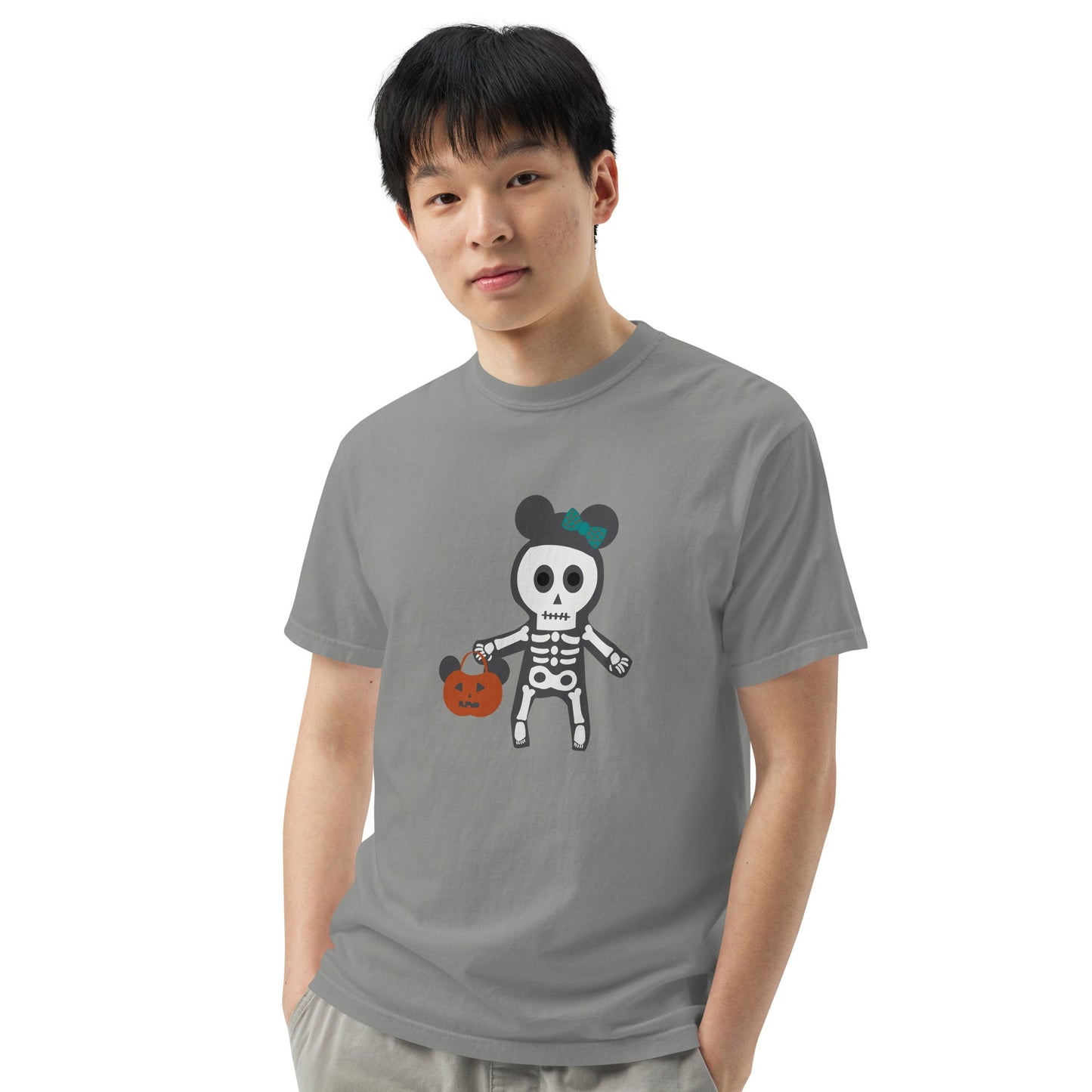 Spooky Silly Skeleton garment-dyed heavyweight t-shirt adult halloween shirtadult mickey topadult style#tag4##tag5##tag6#
