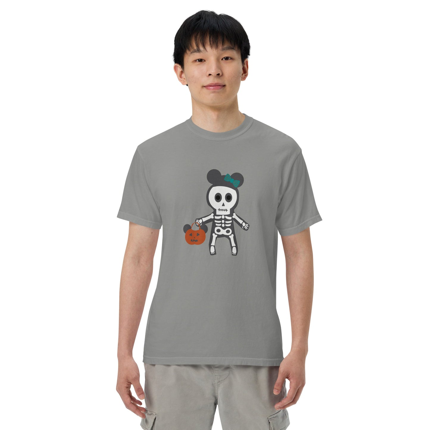 Spooky Silly Skeleton garment-dyed heavyweight t-shirt adult halloween shirtadult mickey topadult style#tag4##tag5##tag6#