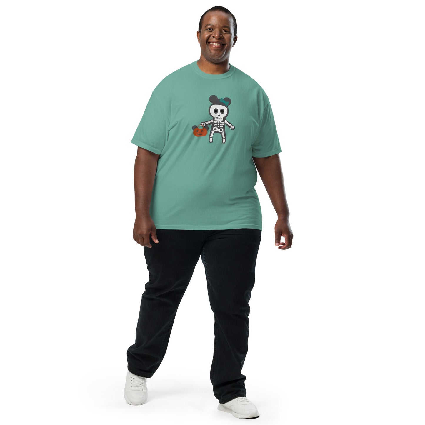 Spooky Silly Skeleton garment-dyed heavyweight t-shirt adult halloween shirtadult mickey topadult style#tag4##tag5##tag6#