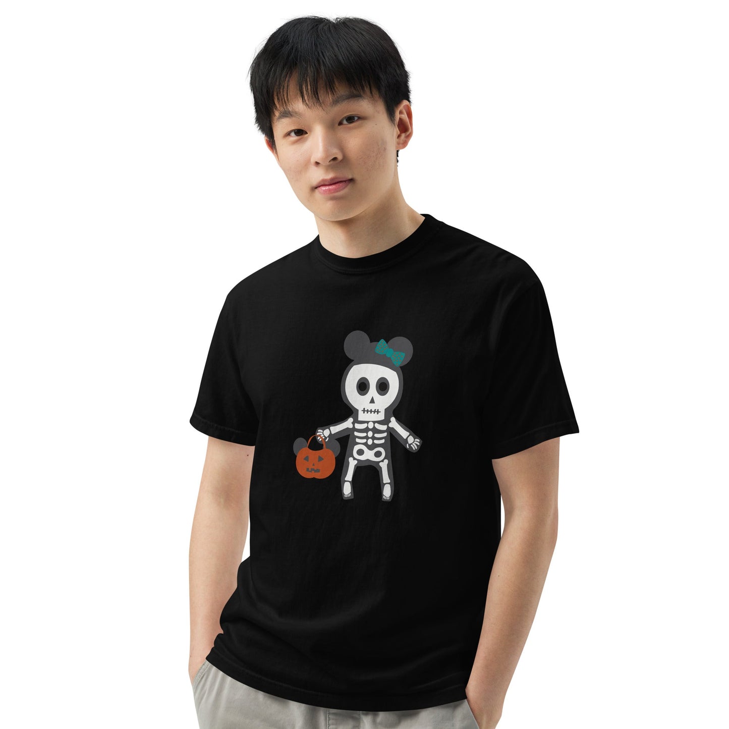 Spooky Silly Skeleton garment-dyed heavyweight t-shirt adult halloween shirtadult mickey topadult style#tag4##tag5##tag6#