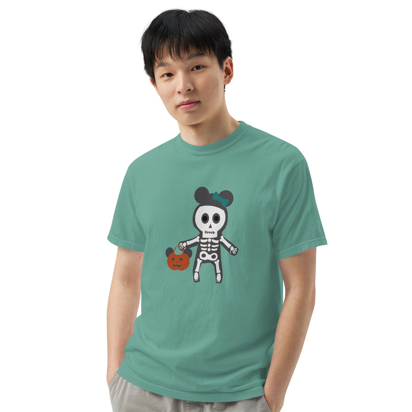 Spooky Silly Skeleton garment-dyed heavyweight t-shirt adult halloween shirtadult mickey topadult style#tag4##tag5##tag6#