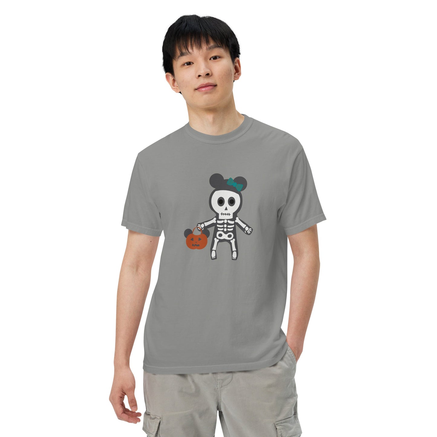 Spooky Silly Skeleton garment-dyed heavyweight t-shirt adult halloween shirtadult mickey topadult style#tag4##tag5##tag6#