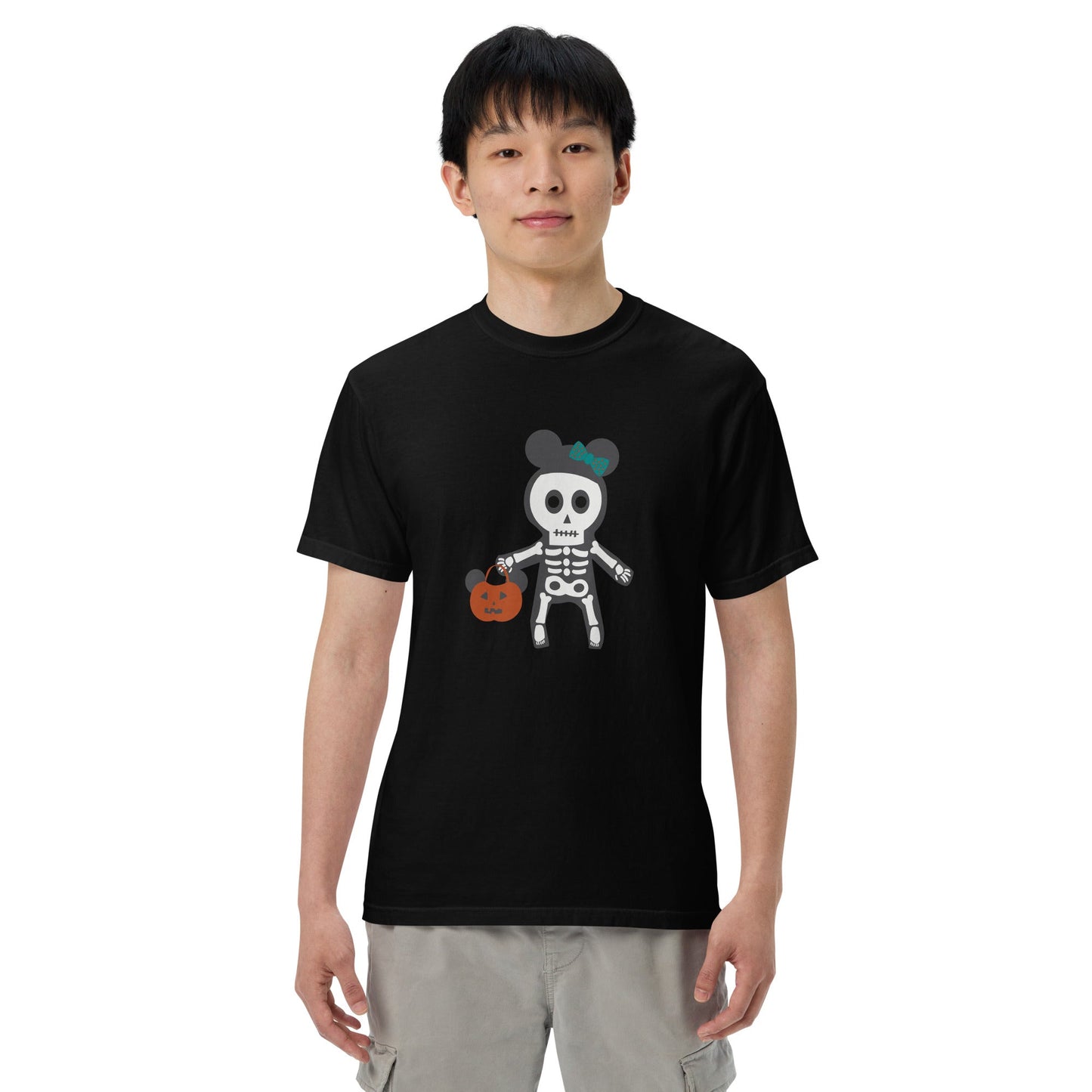 Spooky Silly Skeleton garment-dyed heavyweight t-shirt adult halloween shirtadult mickey topadult style#tag4##tag5##tag6#
