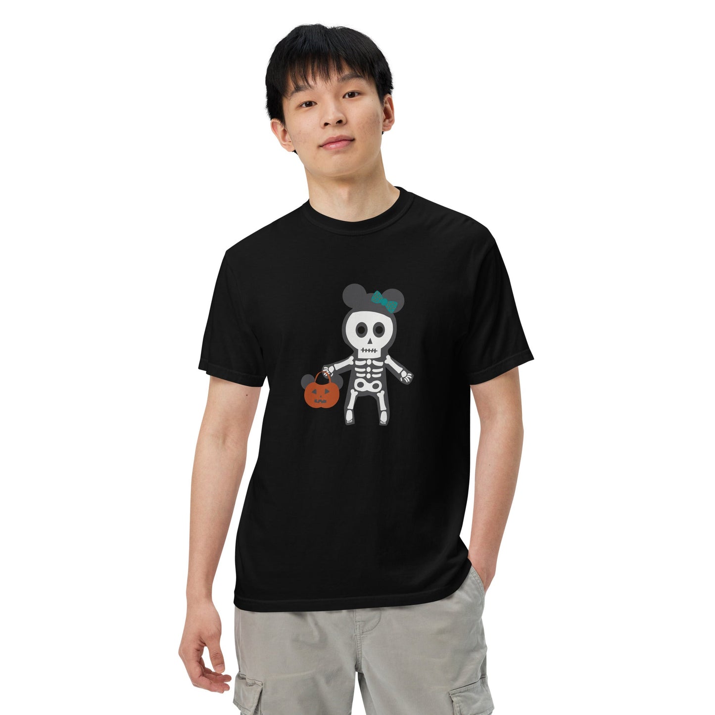 Spooky Silly Skeleton garment-dyed heavyweight t-shirt adult halloween shirtadult mickey topadult style#tag4##tag5##tag6#