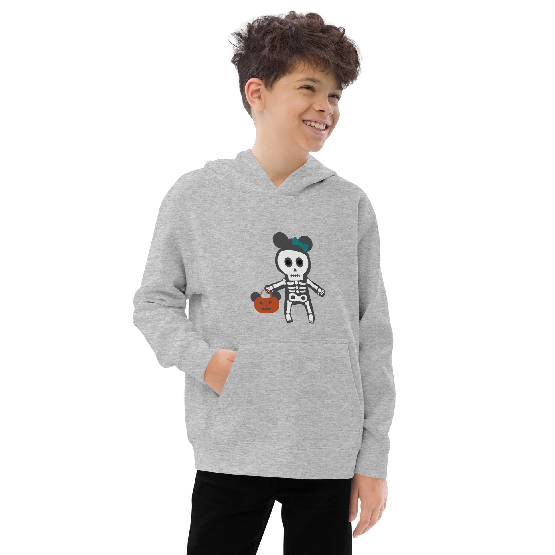 Spooky Silly Skeleton Kids fleece hoodie cosplaydisney halloweendisney halloween sweatshirt#tag4##tag5##tag6#
